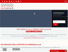 Tablet Screenshot of premioartelaguna.it